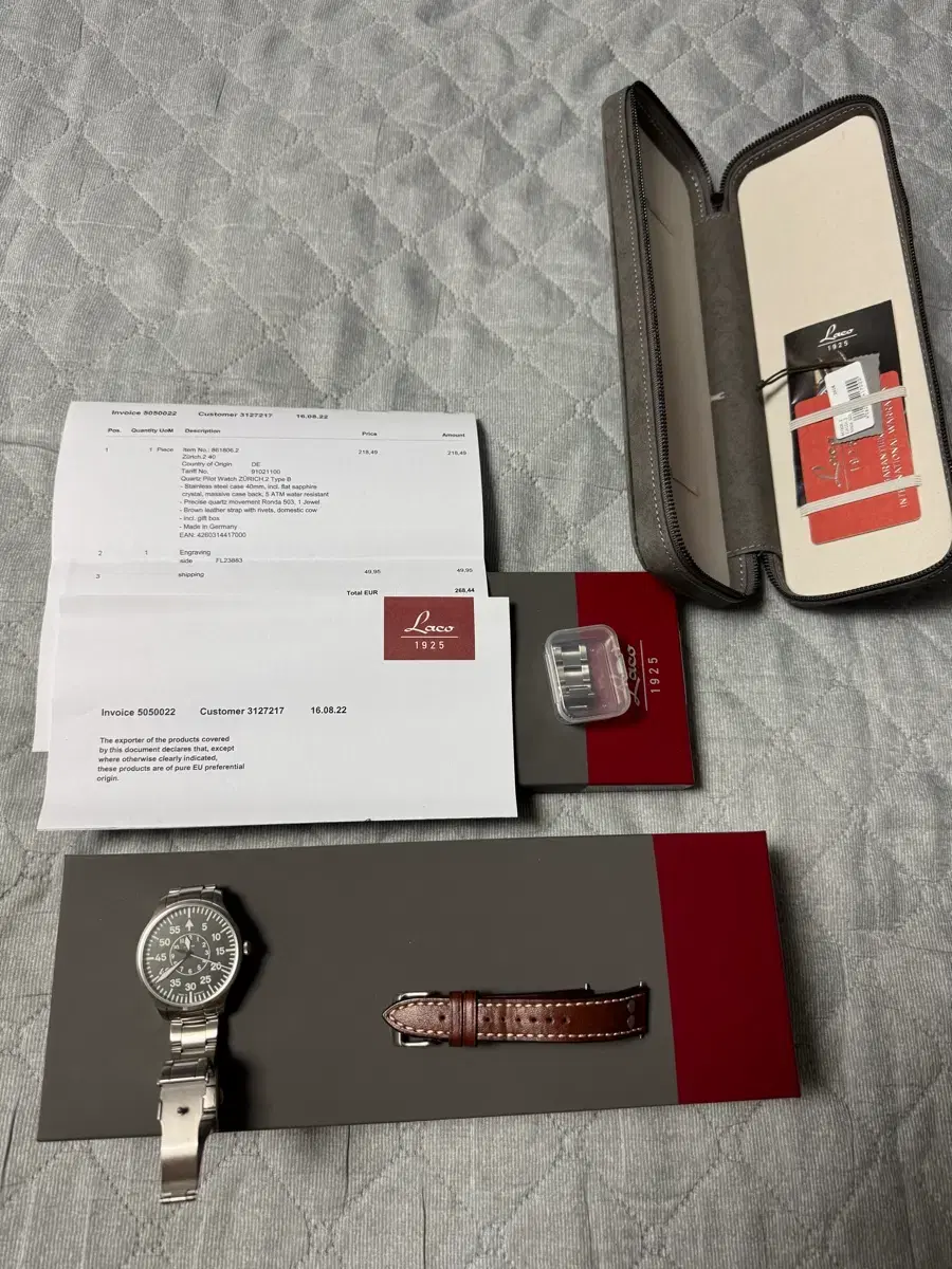 라코 쥬리치 쿼츠 40mm Laco Zurich 40mm B타입 | 브랜드 중고거래